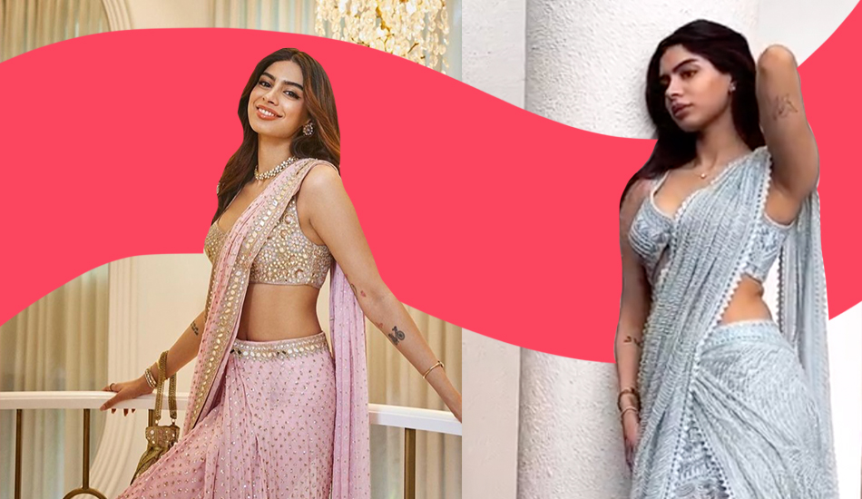 Khushi Kapoor’s Sexy Sarees Give A Modern-Day Update To The Classic Silhouette