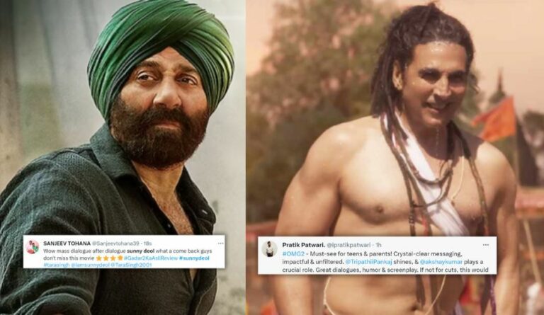 twitter-reviews-omg-gadar-2-sunny-deol-akshay-kumar-ameesha-patel-pankaj-tripathi-yami-gautam