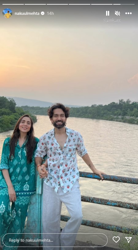 Nakuul-Mehta-wife-Jankee-Parekh-enjoying-vacation-food-in-Haridwar-Bade-Achhe-Lagte-Hain-3 