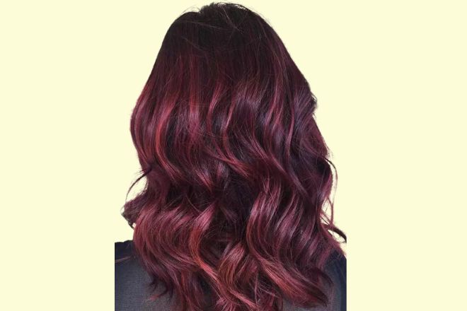 Mahagony red hair colour 