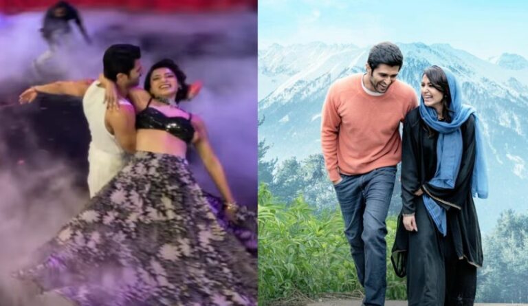 samantha-ruth-prabhu-vijay-deverakonda-kushi-musical-event-dance-couple-video-fans-cheer