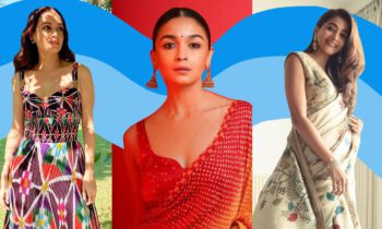 kriti-sanon-alia-bhatt-in-indian-prints-kalamkari-bandhani-world-fashion-day