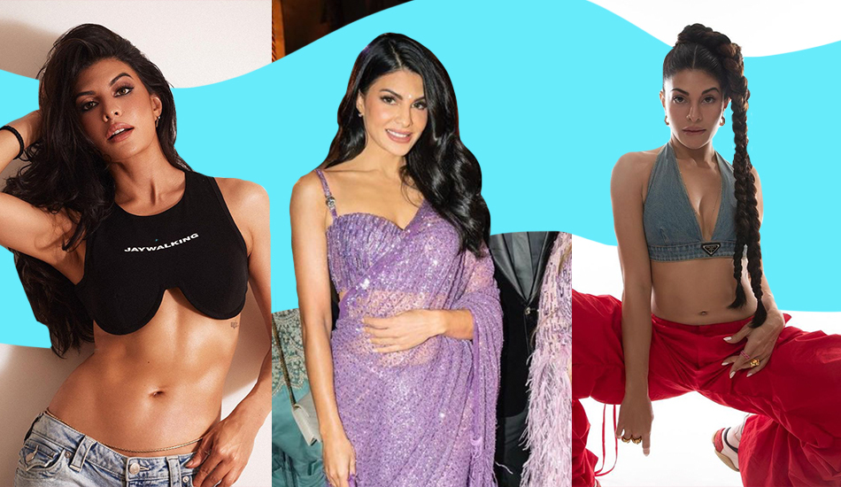 Jacqueliene Fernandez Can Style A Bralette With Both Denim And A Saree