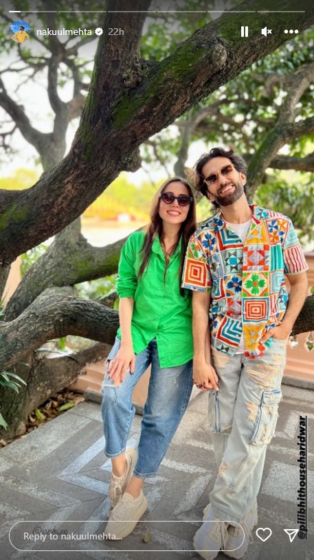 Nakuul-Mehta-wife-Jankee-Parekh-enjoying-vacation-food-in-Haridwar-Bade-Achhe-Lagte-Hain-3