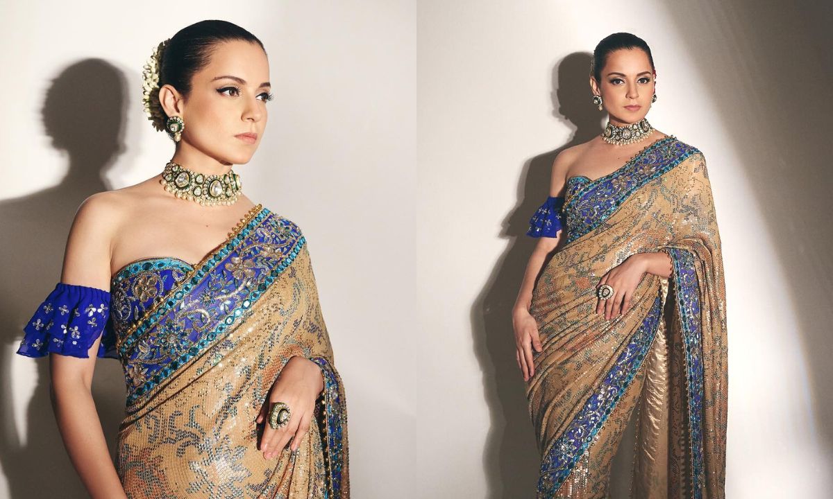 Kangana Ranaut Looks Drop Dead Gorgeous In A Couture Saree For Chandramukhi 2 Trailer Launch