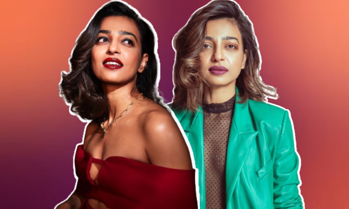 radhika-apte-bold-lips-dark-attires-fashion-looks-red-lips-green-suit