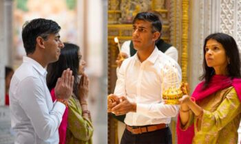 uk-prime-minister-rishi-sunak-akshata-murthy-akshardham-temple-darshan-aarti-prayers-delhi-g20-summit