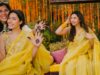 अपने मेहंदी में पिली साड़ी पहने Mahira Khan लग रही थी सोनपरी, तस्वीरें देख पिघलेगा दिल!