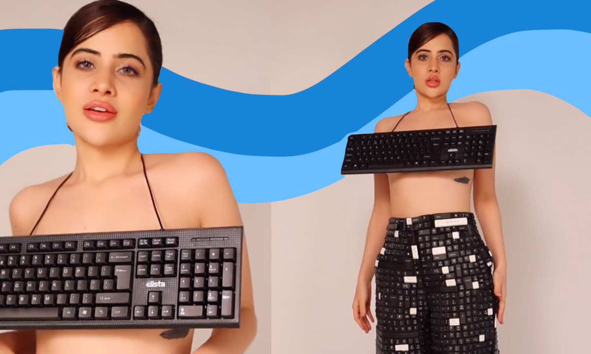 Uorfi Javed Designs A New Look Featuring Keyboard. It Is Kaafi Kewl! Uorfi Javed Designs A New Look Featuring Keyboard. It Is Kaafi Kewl!