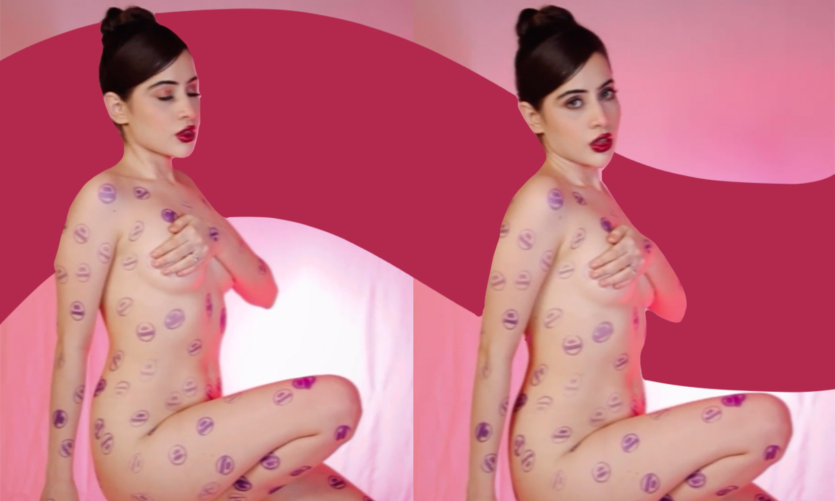 Uorfi Javed Puts An ‘Ok Tested’ Stamp On Herself In Another Nude Shoot. Is This Fashion?