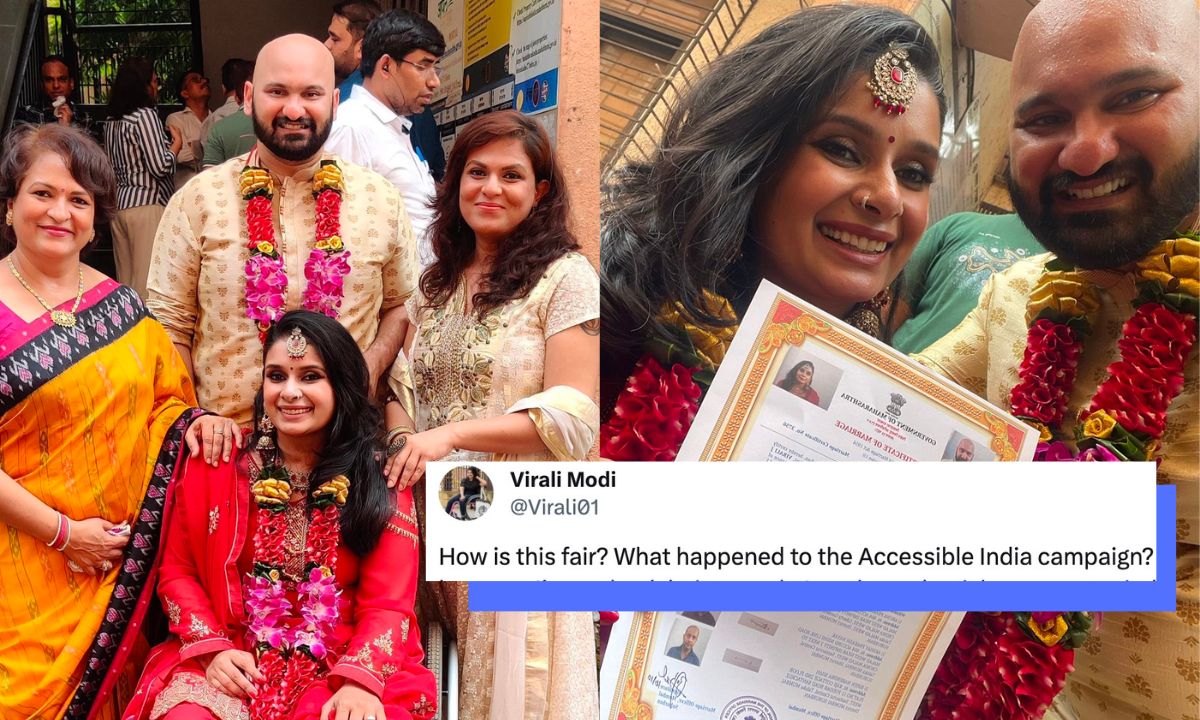 disability-activist-virali-modi-carried-up-2-floors-khar-mumbai-marriage-registrar-office