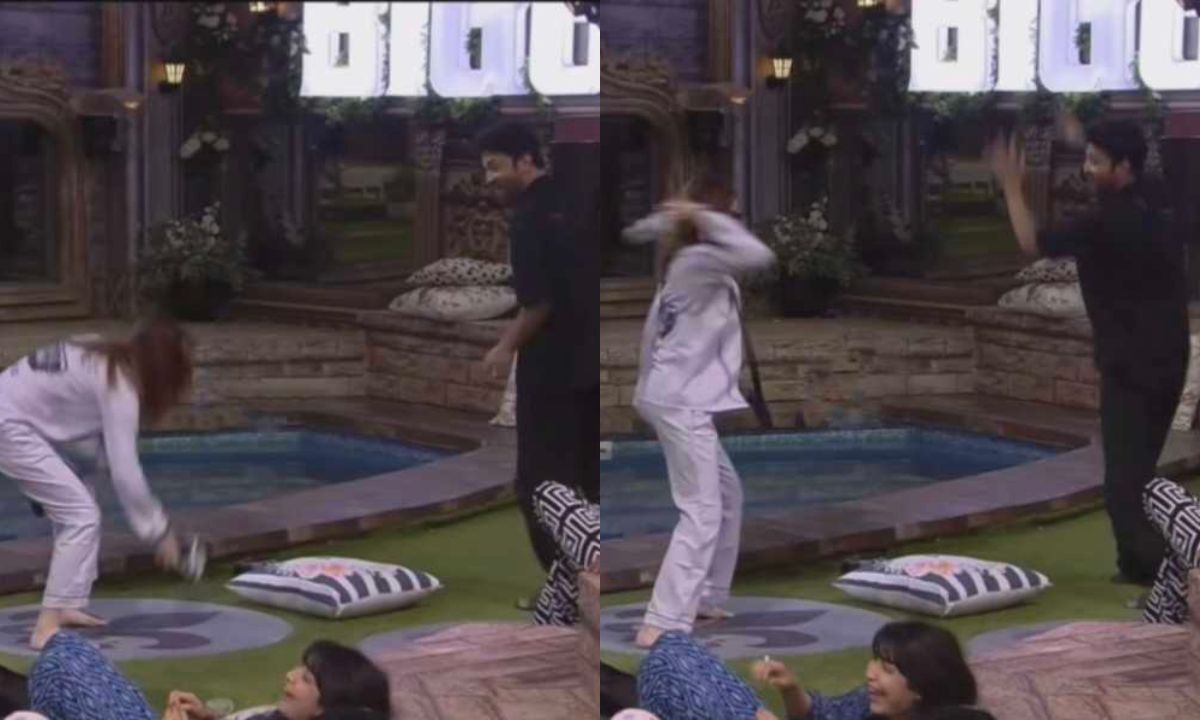 Bigg-Boss-17-Ankita-Lokhande-HitsHusband-Vicky-Jain-With-Flying-Chappal-loses-cool-fight-fun-joke