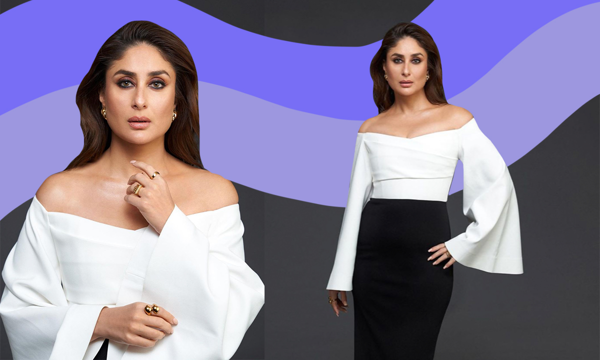 Kareena Kapoor Keeps It Classy In A Monochrome Gown For A Hot Cup Of Koffee With Karan