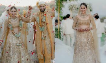 Kabhi Khushi Kabhi Gham’s Young Poo Malvika Raaj Is A Dreamy Bride In Gold Lehenga For Her Destination Wedding!