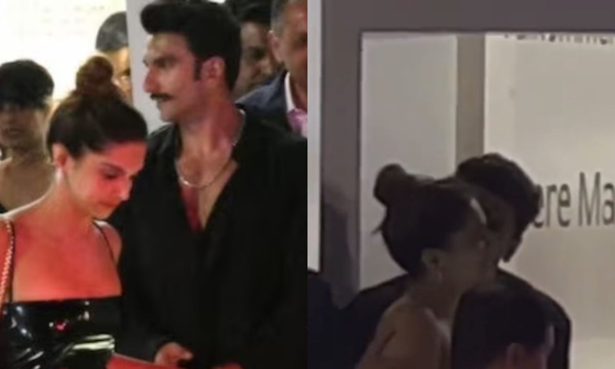 Ranveer-singh-kisses-wife-deepika-padukone-jio-world-plaza-opening-ceremony