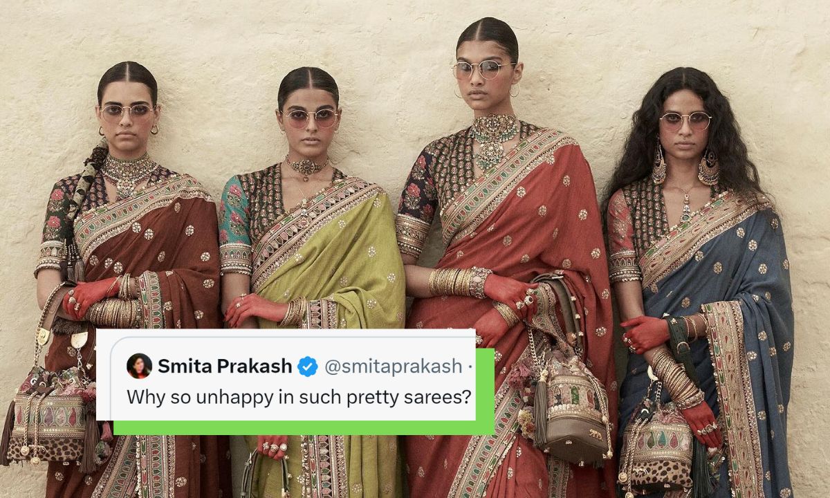 Internet Asks Why Models Don’t Smile In Sabyasachi Photoshoots, Here’s All We Know