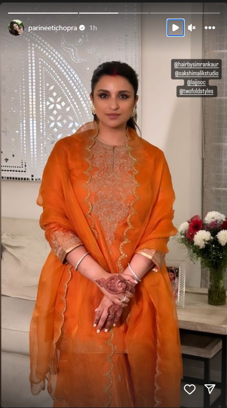 Parineeti-chopra-looks-amazing-designer-orange-sharara-suit-diwali-festive-fashion