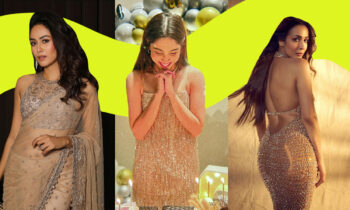 styling-champagne-colour-saree-gown-malaika-arora-mira-kapoor-shanaya-kapoor-pics