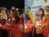 बेटी Rasha Thadani के साथ Raveena Tandon ने ऋषिकेश के परमार्थ घाट निकेतन पर की गंगा आरती!
