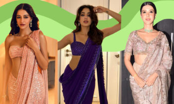 shanaya-kapoor-ananya-panday-loose-tied-pallu-saree-pictures