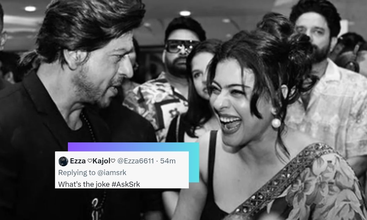 #AskSRK: Shah Rukh Khan Reveals The Joke Behind THIS Cute Picture With Kajol From The Archies Premiere!