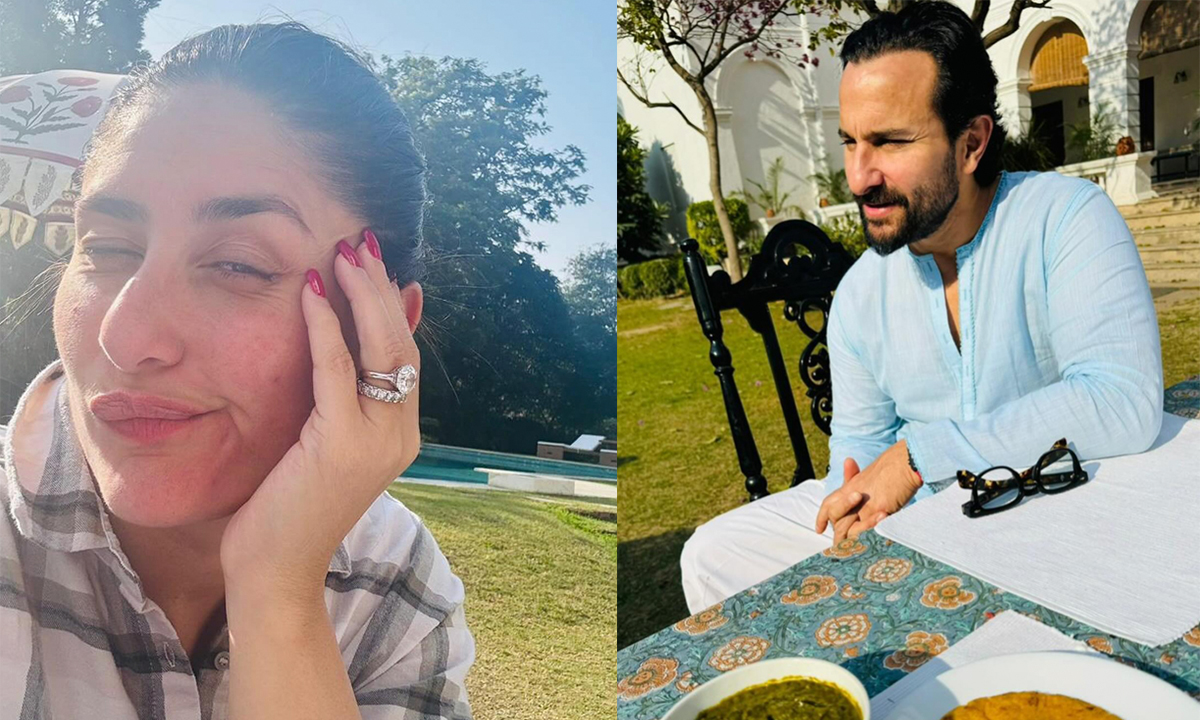 Kareena Kapoor Relishes Makki Ki Roti And Sagh With View Of Her Husband Saif Ali Khan And Pataudi Palace