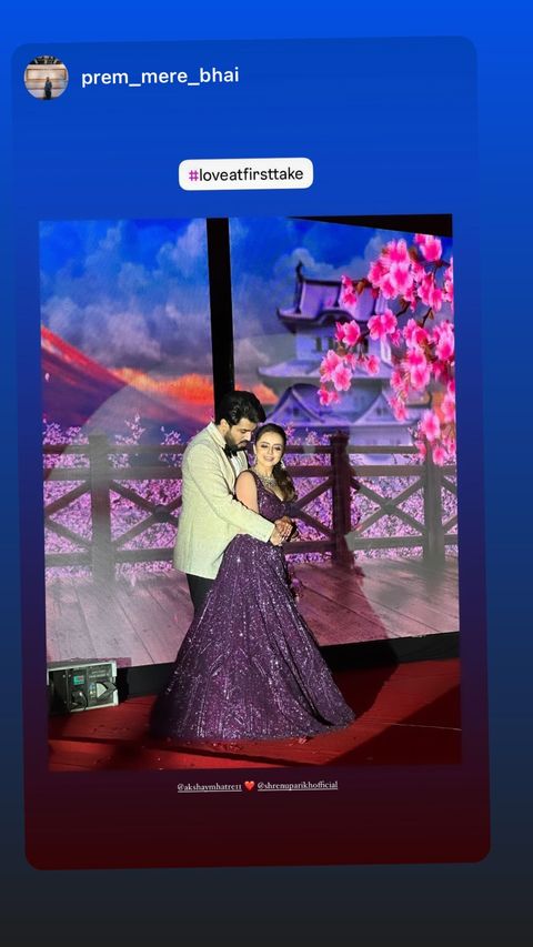 Shrenu-Parikh-Ishqbaaaz-Actor-Haldi-Engagement-Ceremony-Nauvari-Saree-Purple-Lehenga 