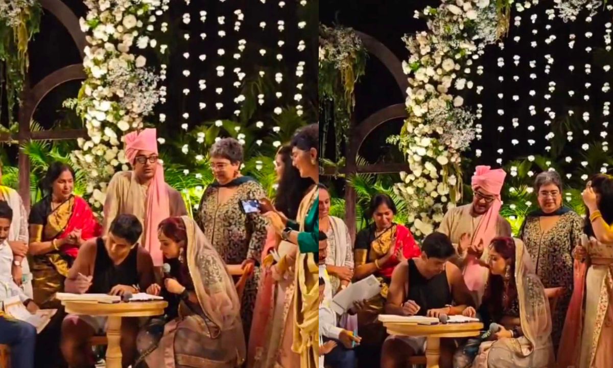 First Look Of Ira Khan, Nupur Shikhare’s Wedding Is Here. Someone Give The Groom A Sherwani, Please! First Look Of Ira Khan, Nupur Shikhare’s Wedding Is Here. Someone Give The Groom A Sherwani, Please!