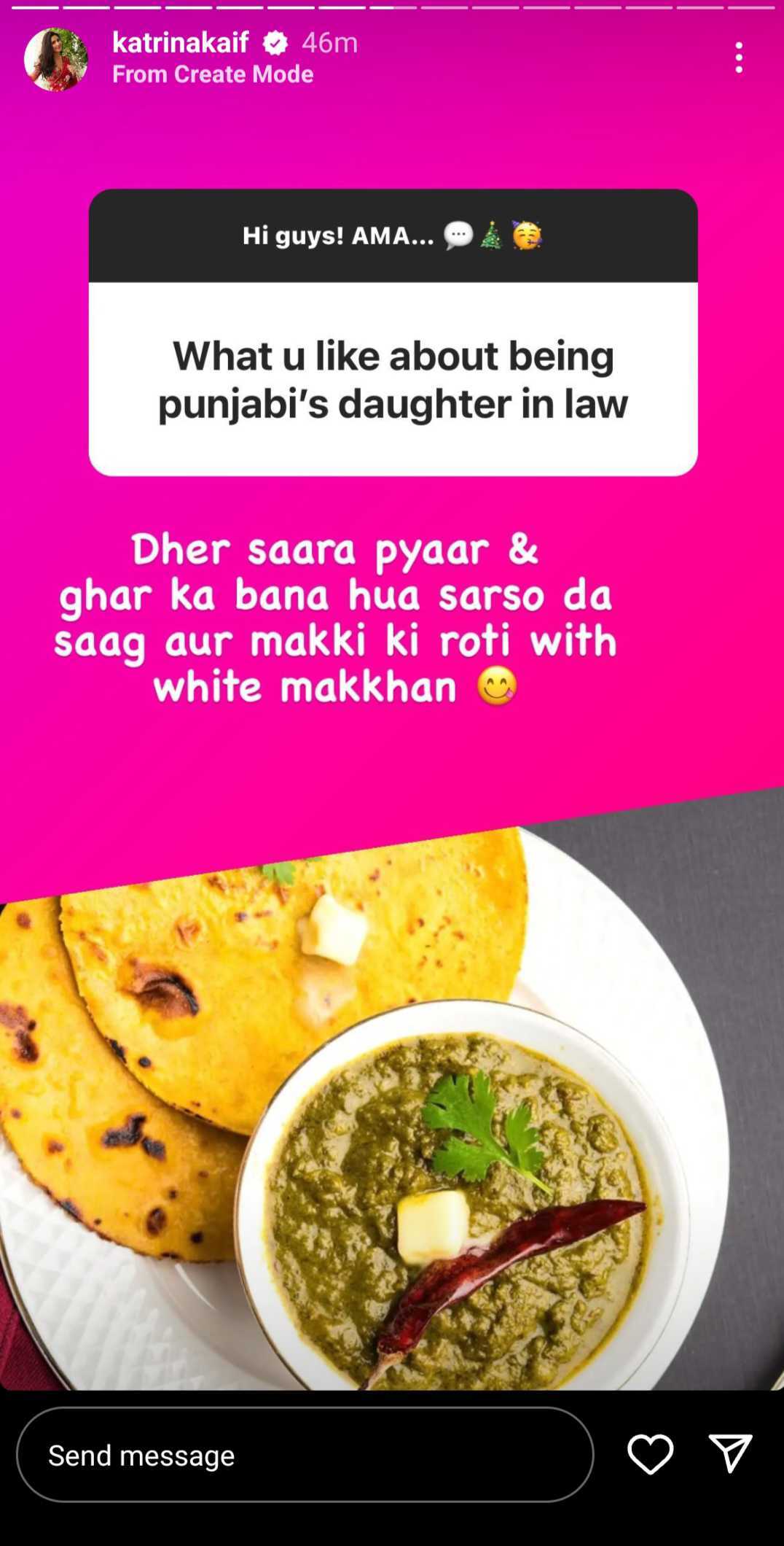 Katrina-Kaif-Like-Being-Punjabi-Daughter-In-Law-Dher-Saara-Pyaar-Sarso-Ka-Saag-Makke-Ki-Roti