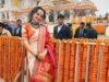 Kangana Ranaut Exudes Regal Vibes In Embroidered Saree For Ayodhya Ram Mandir Pran Pratishtha Ceremony