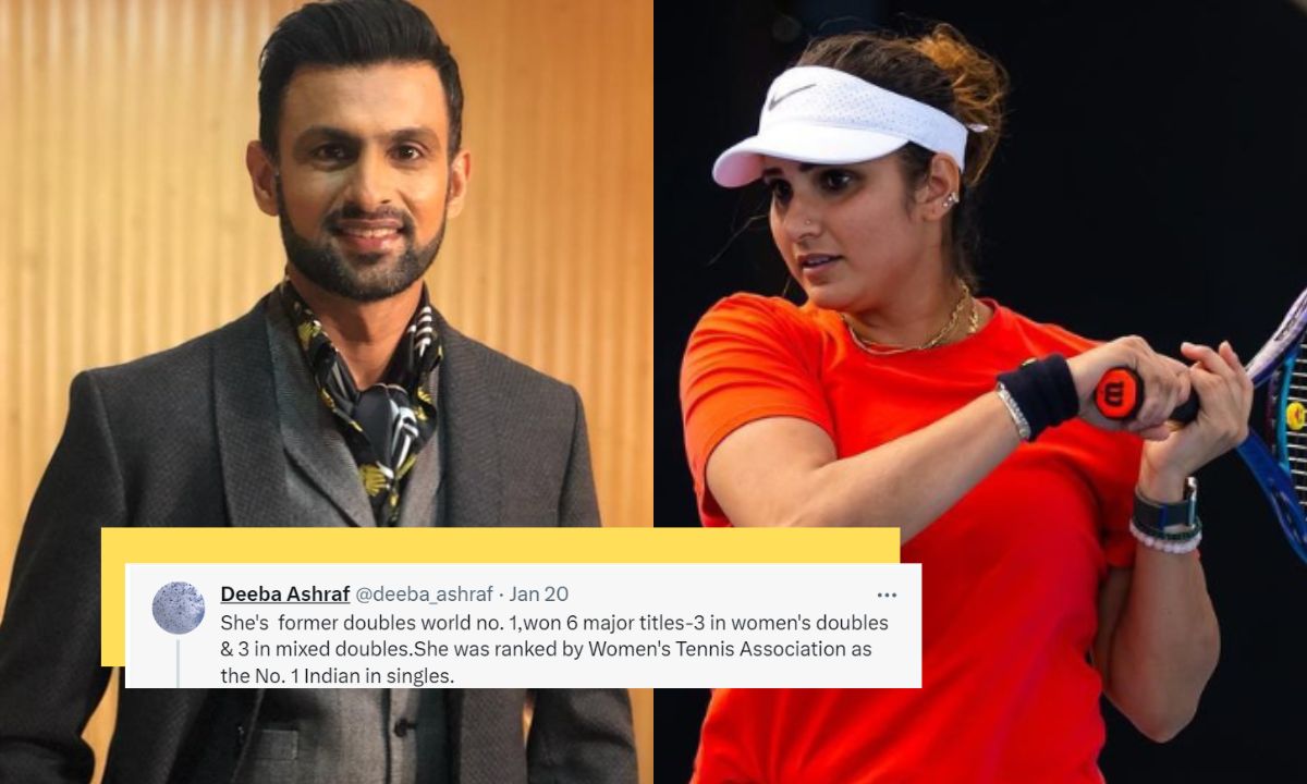 “Below Average Tennis Player”: Man Compares Sania Mirza To Shoaib Malik, Twitter Gives Him A Lesson In Sports!