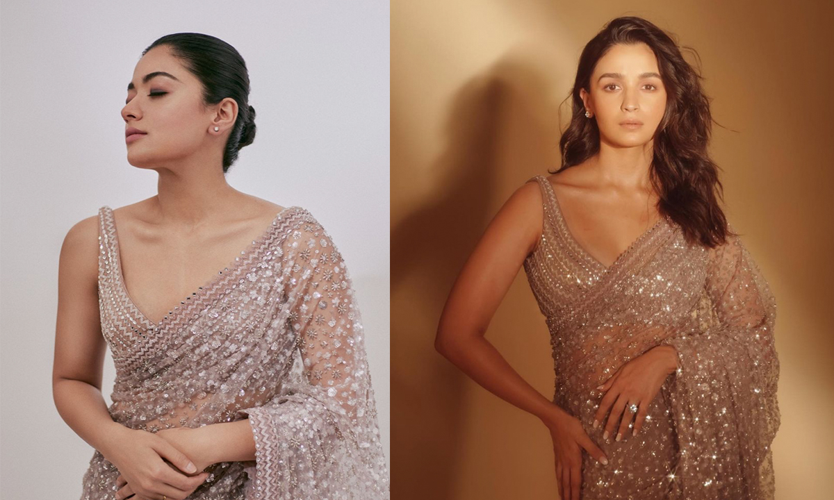 rashmika-mandanna-copies-alia-bhatt-sawan-gandhi-saree-pictures-outfit