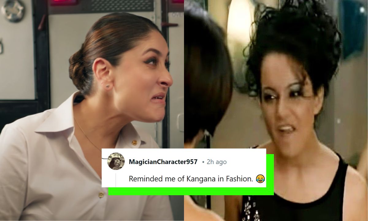 Crew Teaser Reactions: Kareena Kapoor’s Laugh In Last Scene Is Reminding Internet Of Kangana Ranaut In Fashion! Crew Teaser Reactions: Kareena Kapoor’s Laugh In Last Scene Is Reminding Internet Of Kangana Ranaut In Fashion!