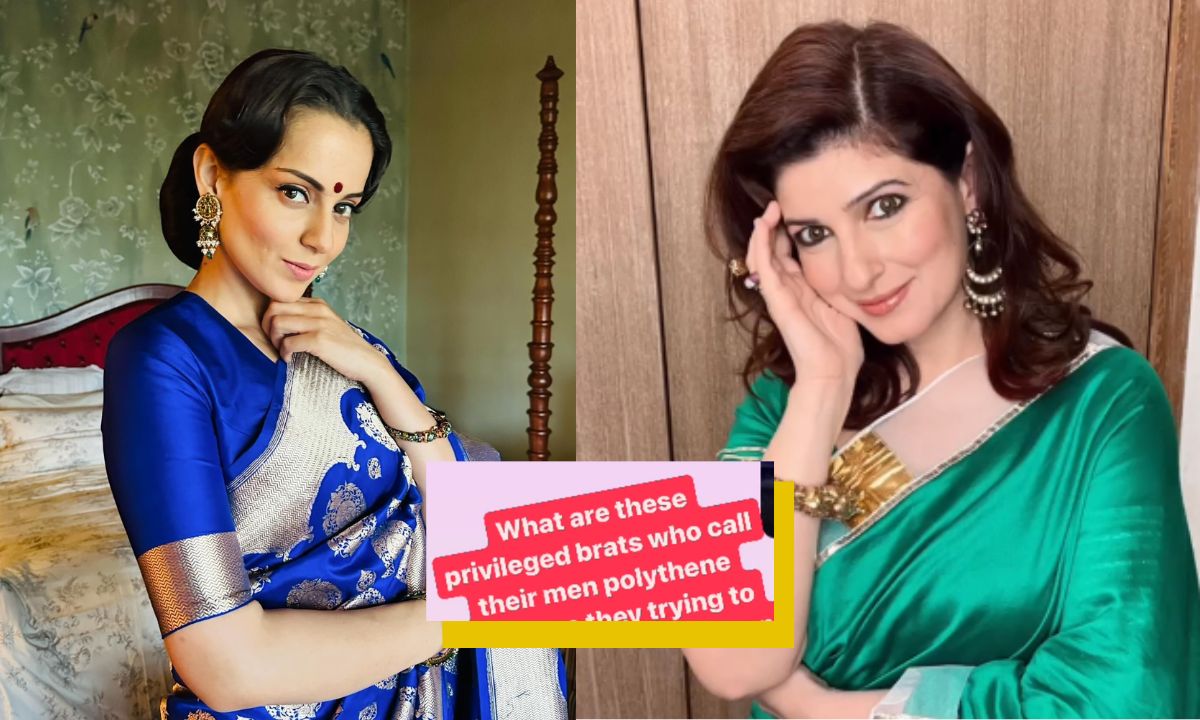 Kangana Ranaut Bashes “Nepo Brat” Twinkle Khanna For Comparing Men With Plastic Bags. Koi Sense Nahi Banta! Kangana Ranaut Bashes “Nepo Brat” Twinkle Khanna For Comparing Men With Plastic Bags. Koi Sense Nahi Banta!