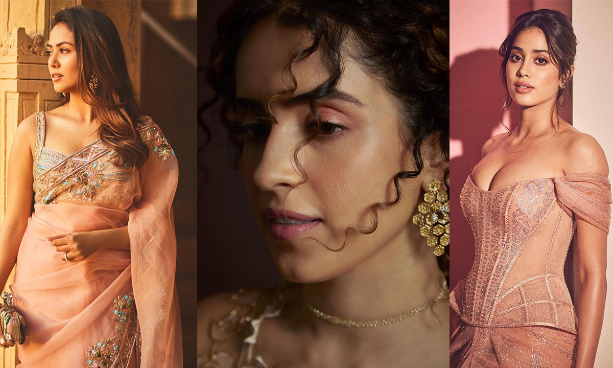 From Footwear To Mirror Saree, A Celeb-Approved Guide To Wearing Pantone Colour Peach Fuzz At A Wedding