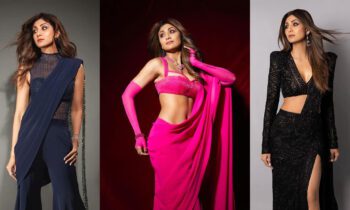 From Slit Saree To Barbie Pink, Here’s A Shilpa Shetty Approved Way Of Slaying Saree At A Sangeet Party