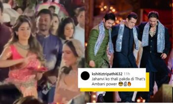 From Janhvi Kapoor Holding A Thali To SRK, Salman, Aamir Dancing, Internet Reacts To Ambanis Treating Celebs Like Normal People