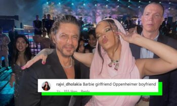 Shah Rukh Khan, Rihanna’s New Photo From Ambani Pre-Wedding Reminds Fans Of Barbie GF And Oppenheimer BF Memes