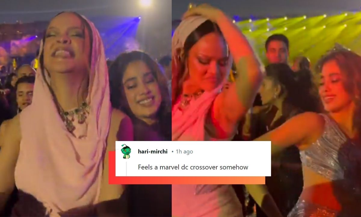 “Unexpected Crossover”: Internet Reacts To Rihanna, Janhvi Kapoor Dancing To Zingaat At Ambani Pre-Wedding Bash!