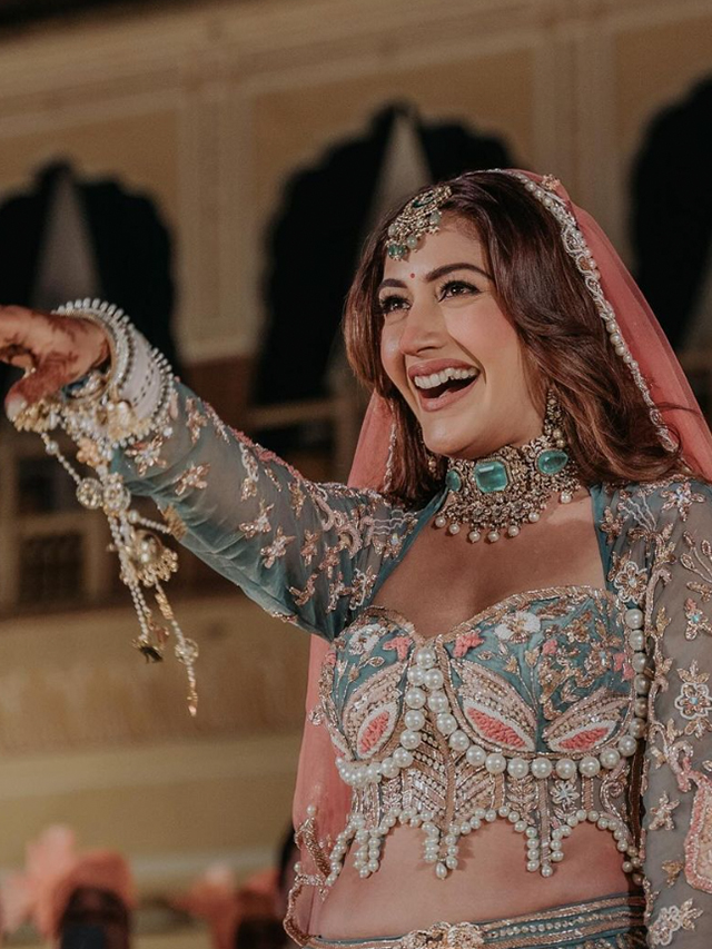 From Mermaid Blouse To Lehenga Colour, 8 Things We Love About Surbhi Chandna’s Bridal Look