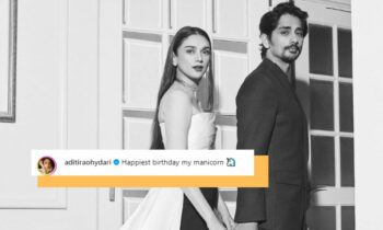 “Squishes From Your Forever Cheerleader”: Aditi Rao Hydari’s Sweet Birthday Wish For ‘Manicorn’ Siddharth Is Melting Our Hearts!
