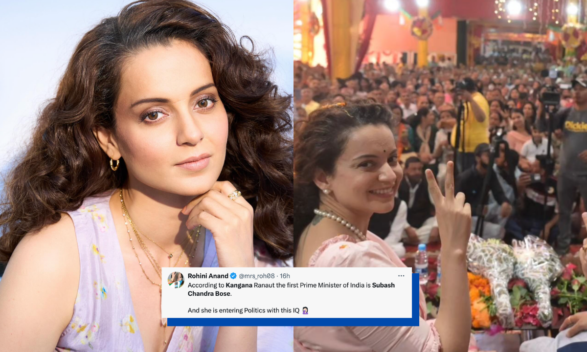 Kangana Ranaut Thinks Subhash Chandra Bose Was India’s First Prime Minister, Internet Slams Her For Spreading Misinformation!