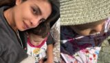 Priyanka-chopra-daughter-malti-marie-enjoys-sunny-day-floral-outfits-cap-peacock-necklace