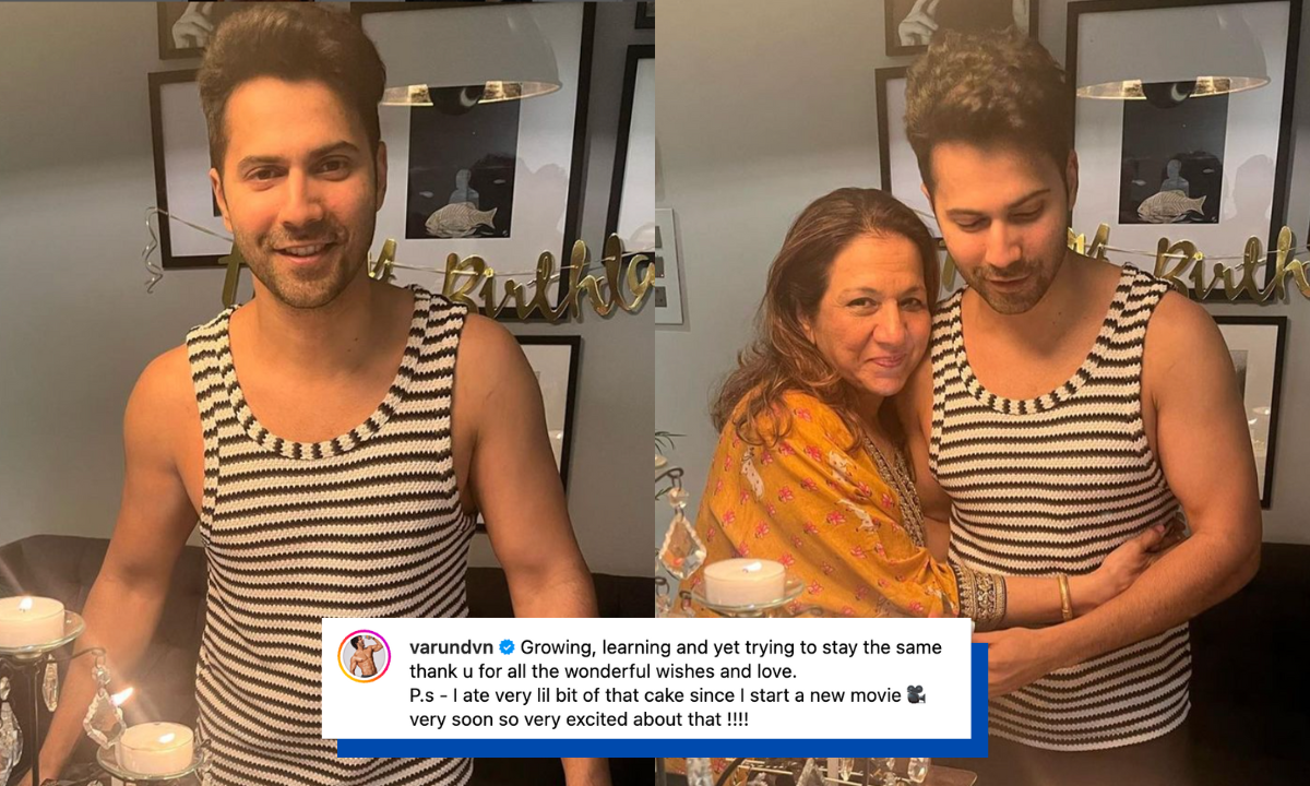 Varun Dhawan Gives A Sneak Peek Into His Birthday Celebration With Dog Joey, Teases New Film; Malaika Arora, Dia Mirza, And More Wish