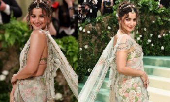 From Nostalgic Hairstyle To Ace Craftsmanship, Decoding Alia Bhatt’s Met Gala Saree Look Designed By Sabyasachi