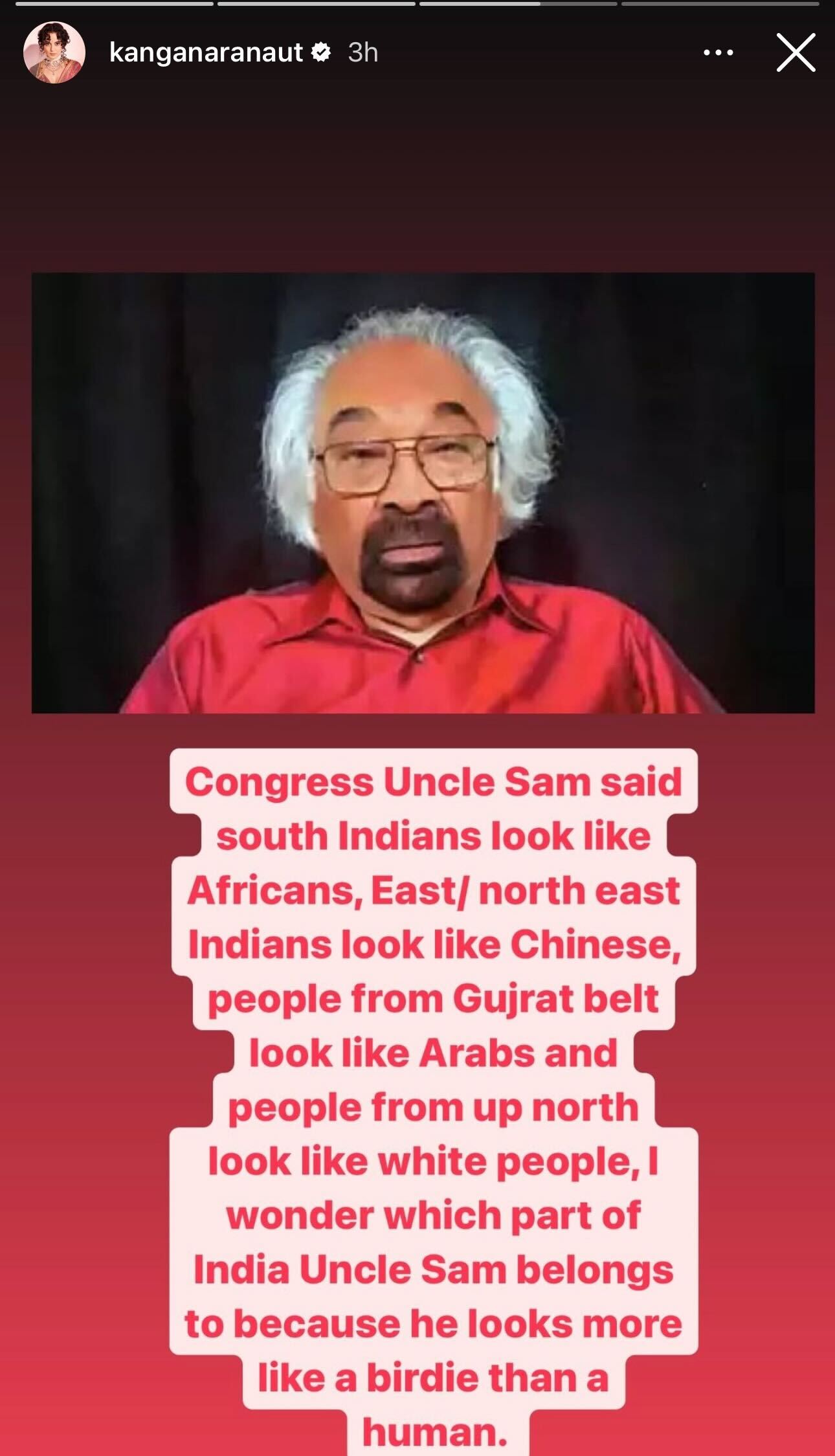 Kangana-ranaut-claps-back-congress-member-sam-pitroda-compares-face-to-bird