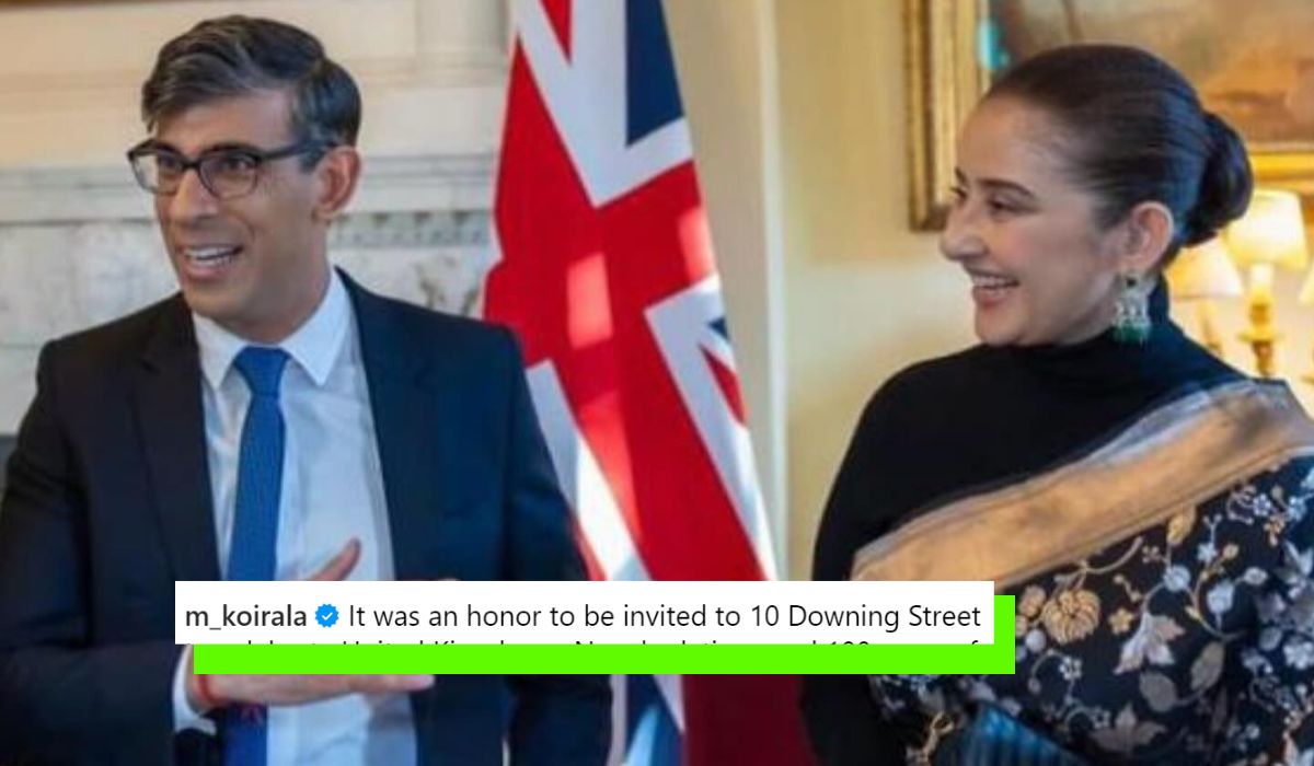 manisha-koirala-feels-honoured-invited-uk-pm-rishi-sunak-residence-london-nepal-treaty