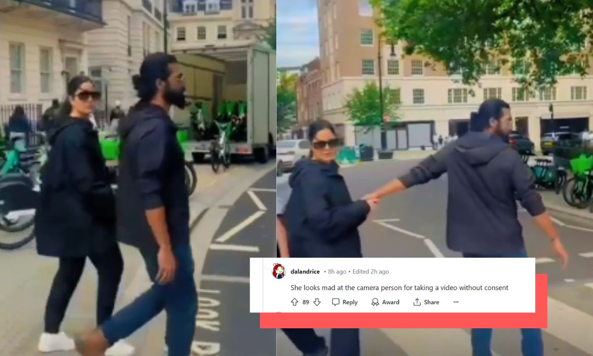 Katrina Kaif Stops Vicky Kaushal After Noticing They’re Being Secretly Filmed In London, Reddit Slams The “Creepy Behaviour”