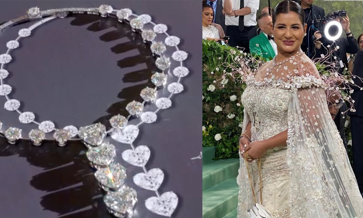 Sudha Reddy Walked The Met Gala 2024 Red Carpet Dressed In Tarun Tahiliani Outfit And A 200 Carat Diamond Necklace!