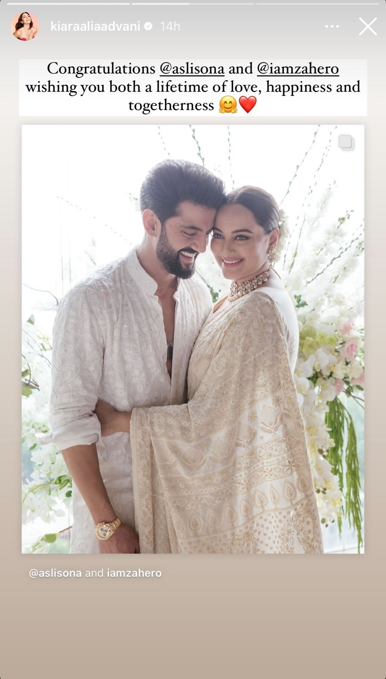Sonakshi Sinha, Zaheer Iqbal Wedding: Alia Bhatt, Kiara Advani, Parineeti Chopra And More Drop Sweet Wishes!
